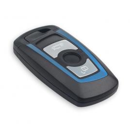 Carcasa cheie smart bmw 3 butoane f10 f20 f25 f30 x1 x3 x5 albastru