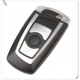 Carcasa cheie smart bmw 3 butoane f10 f20 f25 f30 x1 x3 x5 argintiu