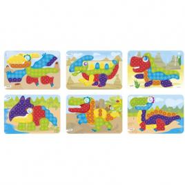Joc educativ mozaic miniland, 90 piese