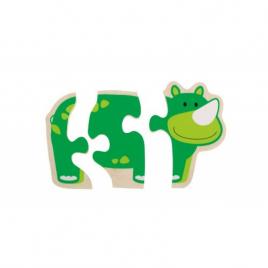 Primul meu puzzle animale vesele beleduc, 6 animalute