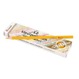 Set 12 creioane colorate goldline 3.7 mm galben inchis - heutink