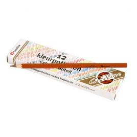 Set 12 creioane colorate goldline 3.7 mm maro deschis - heutink