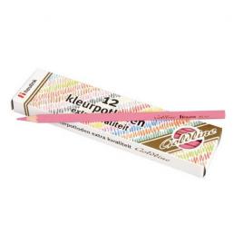 Set 12 creioane colorate goldline 3.7 mm roz - heutink