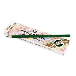 Set 12 creioane colorate goldline 3.7 mm verde inchis - heutink