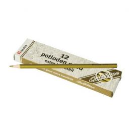 Set 12 creioane hexagonale goldline auriu metalic - heutink