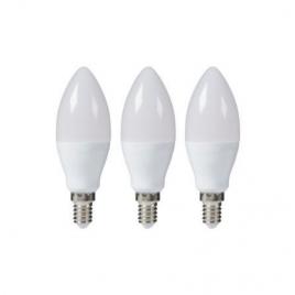 Set 3 becuri led v-tac, e14, 5.5w (40w), 470 lm, a+, lumina calda