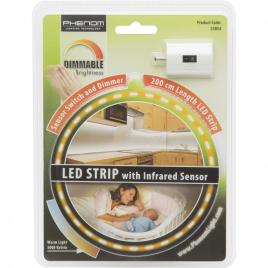 Banda led cu senzor de proximitate phenom, 4.8w, 360 lm, 12v, lumina calda, 2m
