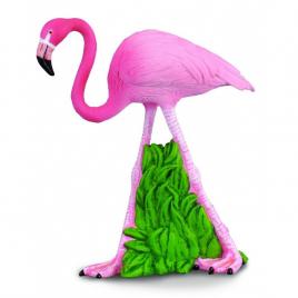 Figurina flamingo collecta, plastic dur