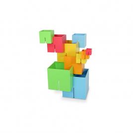 Joc de constructie, cuburi dado original - fat brain toys