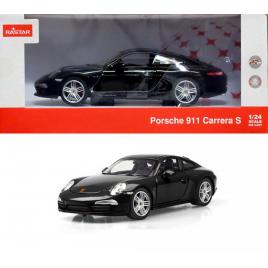 Masinuta metalica porsche 911 negru scara 1 la 24