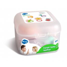Set 5 jucarii pentru dentitie in cutie forest baby