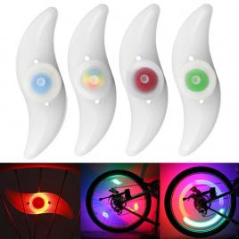 Iluminat led decorativ pentru spite bicicleta cu 3 tipuri de iluminare, culoare