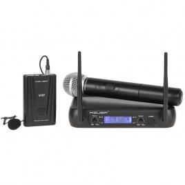 Set doua microfoane (mana + clip) vhf azusa