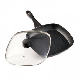 Tig.grill alum.+capac,28x4cm,black sand