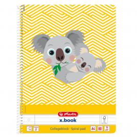 Caiet a4 80f spirala dictando cute animals motiv koala