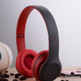 Casti wireless p47, microfon, slot sd, bluetooth