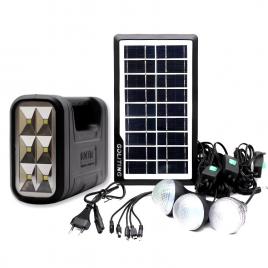 Sistem iluminare led gd8017a, 3 becuri, panou solar