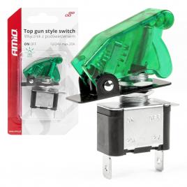 Comutator iluminat (intrerupator) cu protectie, destinatie auto, moto, atv,