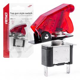 Comutator iluminat (intrerupator) cu protectie, destinatie auto, moto, atv,
