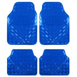 Covorase auto universale, model diamond, culoare crom albastru