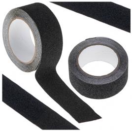 Banda de protectie anti-alunecare, autoadeziva, culoare negru, dimensiune 5m x
