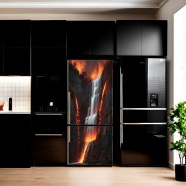 Folie imprimata color pentru decor frigider, dimensiune 200 x 90cm, model:
