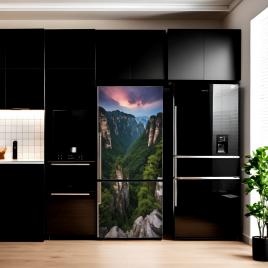Folie imprimata color pentru decor frigider, dimensiune 200 x 90cm, model: