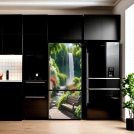 Folie imprimata color pentru decor frigider, dimensiune 200 x 90cm, model: