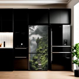 Folie imprimata color pentru decor frigider, dimensiune 200 x 90cm, model: