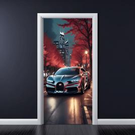 Folie imprimata color pentru decor usa, dimensiune 200 x 90cm, model: avx-dr08
