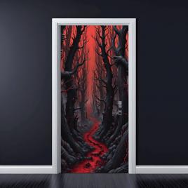 Folie imprimata color pentru decor usa, dimensiune 200 x 90cm, model: avx-dr12