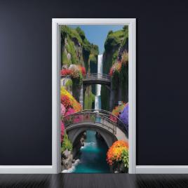 Folie imprimata color pentru decor usa, dimensiune 200 x 90cm, model: avx-dr26