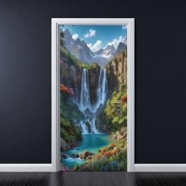 Folie imprimata color pentru decor usa, dimensiune 200 x 90cm, model: avx-dr27
