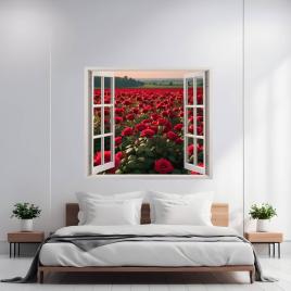 Folie imprimata color pentru decor perete locuinta, dimensiune 125 x 110cm,