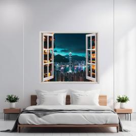 Folie imprimata color pentru decor perete locuinta, dimensiune 125 x 110cm,
