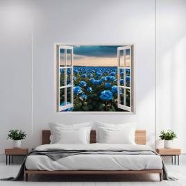 Folie imprimata color pentru decor perete locuinta, dimensiune 125 x 110cm,