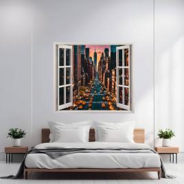Folie imprimata color pentru decor perete locuinta, dimensiune 125 x 110cm,