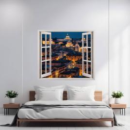 Folie imprimata color pentru decor perete locuinta, dimensiune 125 x 110cm,