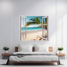 Folie imprimata color pentru decor perete locuinta, dimensiune 125 x 110cm,
