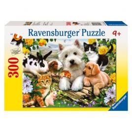 Puzzle animale prietenoase, 300 piese
