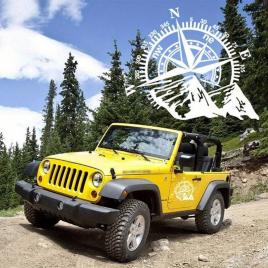 Sticker autoadeziv pentru vehicule off road, model 