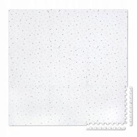 Covoras de joaca 150 x 150 cm ricokids 7496 - gri cu stelute