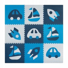 Covoras de joaca 180 x 180 cm ricokids 7504 - bleumarin