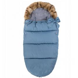 Sac iarna carucior cu blanita detasabila mevis delux albastru springos
