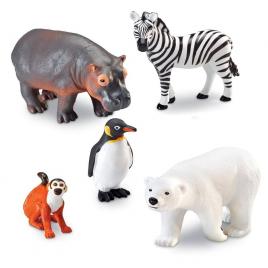 Set 5 figurine - animalute de la zoo