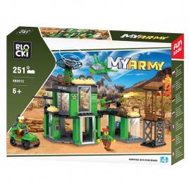 Set cuburi constructie blocki my army - baza militara 251 piese