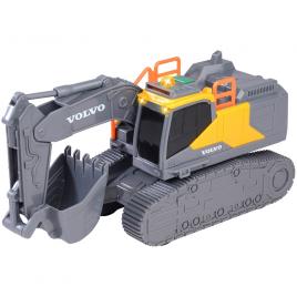 Excavator dickie toys volvo tracked excavator 23 cm cu lumini si sunete