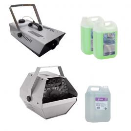 Set masina de fum si masina baloane 60 w, ideallstore®, 1200 w, lichid special inclus