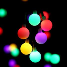 Instalatie globulete 10m, 100led, interconectabila, 8 moduri, mat