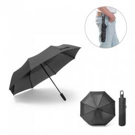 Umbrela din pongee, deschidere si inchidere automata, 25 cm, negru